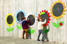 [4061-1005] Outdoor Drawing Boards Flowers set of 5 (GP2-T043-A)